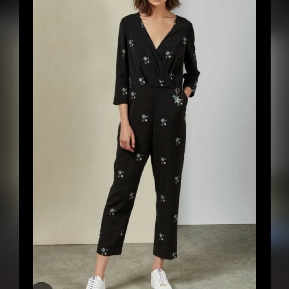 Ted Baker Ted Baker Duasba Cabin Midnight Sun Jumpsuit in Black 